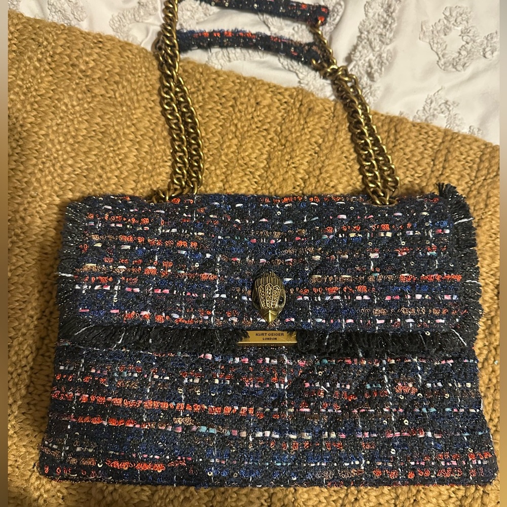 Kurt Geiger Kensington Tweed Handbag